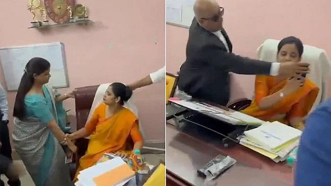 ಉತ್ತರ ಪ್ರದೇಶ: ಪ್ರಾಂಶುಪಾಲೆಯನ್ನೇ ಬಲವಂತವಾಗಿ ಹೊರದಬ್ಬಿದ ಶಾಲಾ ಆಡಳಿತ ಮಂಡಳಿ, Video Viral